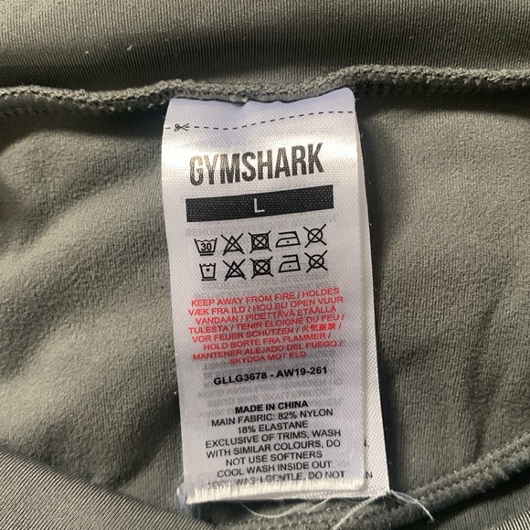 Gymshark Grey Pocket Workout Leggings Size Large - Picture 9 of 9